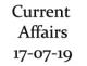 Current Affairs 17th July 2019