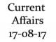 Current Affairs 17th August 2017