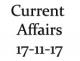 Current Affairs 17th November 2017
