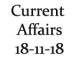 Current Affairs 18th November 2018