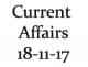 Current Affairs 18th November 2017
