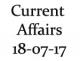 Current Affairs 18th July 2017