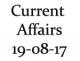Current Affairs 19th August 2017