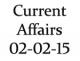 Current Affairs 2nd February 2015