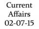 Current Affairs 2nd July 2015