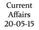 Current Affairs 20th May 2015