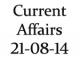 Current Affairs 21st August 2014