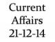 Current Affairs 21st December 2014