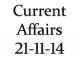 Current Affairs 21st November 2014