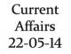 Current Affairs 22nd May 2014