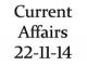 Current Affairs 22nd November 2014