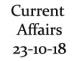 Current Affairs 23rd October 2018