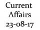 Current Affairs 23rd August 2017
