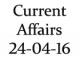 Current Affairs 24th April 2016