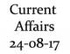 Current Affairs 24th August 2017