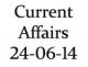 Current Affairs 24th June 2014