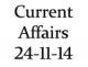 Current Affairs 24th November 2014