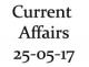 Current Affairs 25th May 2017