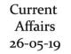 Current Affairs 26th May 2019