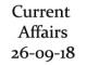 Current Affairs 26th September 2018