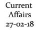 Current Affairs 27th February 2018