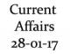 Current Affairs 28th January 2017