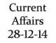Current Affairs 28th December 2014