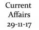 Current Affairs 29th November 2017