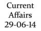 Current Affairs 29th June 2014