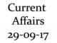 Current Affairs 29th September 2017