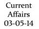 Current Affairs 3rd May 2014