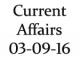 Current Affairs 3rd September 2016