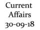 Current Affairs 30th September 2018