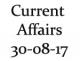 Current Affairs 30th August 2017