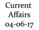 Current Affairs 4th June 2017