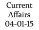 Current Affairs 4th January 2015