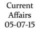 Current Affairs 5th July 2015