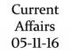 Current Affairs 5th November 2016