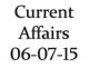 Current Affairs 6th July 2015