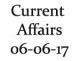 Current Affairs 6th June  2017