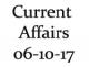 Current Affairs 6th October 2017