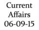 Current Affairs 6th September 2015