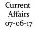 Current Affairs 7th June 2017
