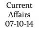 Current Affairs 7th October 2014