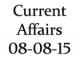 Current Affairs 8th August 2015