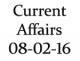 Current Affairs 7th-8th February 2016