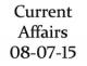 Current Affairs 8th July 2015