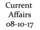 Current Affairs 8th October 2017