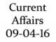 Current Affairs 9th April 2016