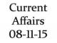 Current Affairs 8th November 2015